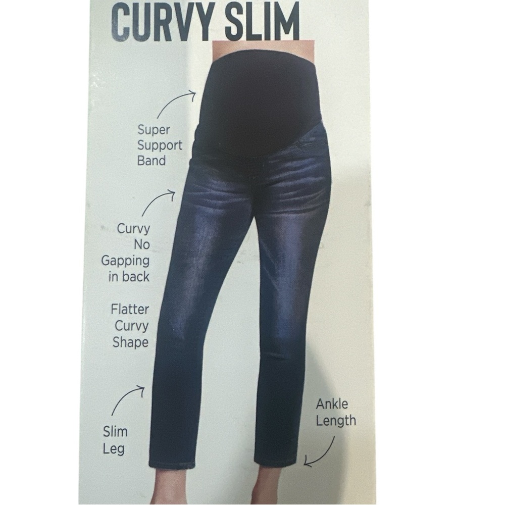 S.O.N.G Curvy Slim XL Maternity Slim Ankle Length Jeans
